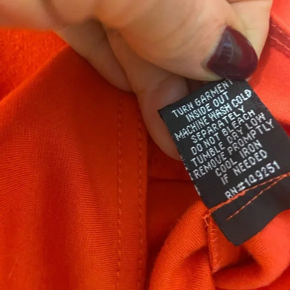 Baccini Sz M Orange with Silver Buttons Collar Long Sleeve Women’s Jacket - Picture 2 of 8